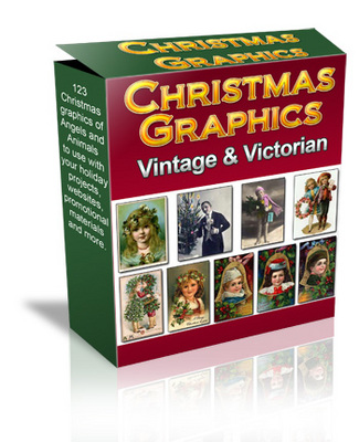 Product picture 123 Vintage & Victorian Christmas Graphics